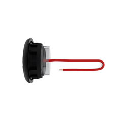 Abrams 3/4" Round 1 LED Bullet Clearance Light - Red/Clear Lens