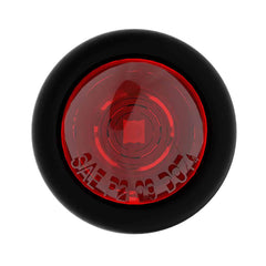 Abrams 3/4" Round 1 LED Bullet Clearance Light - Red