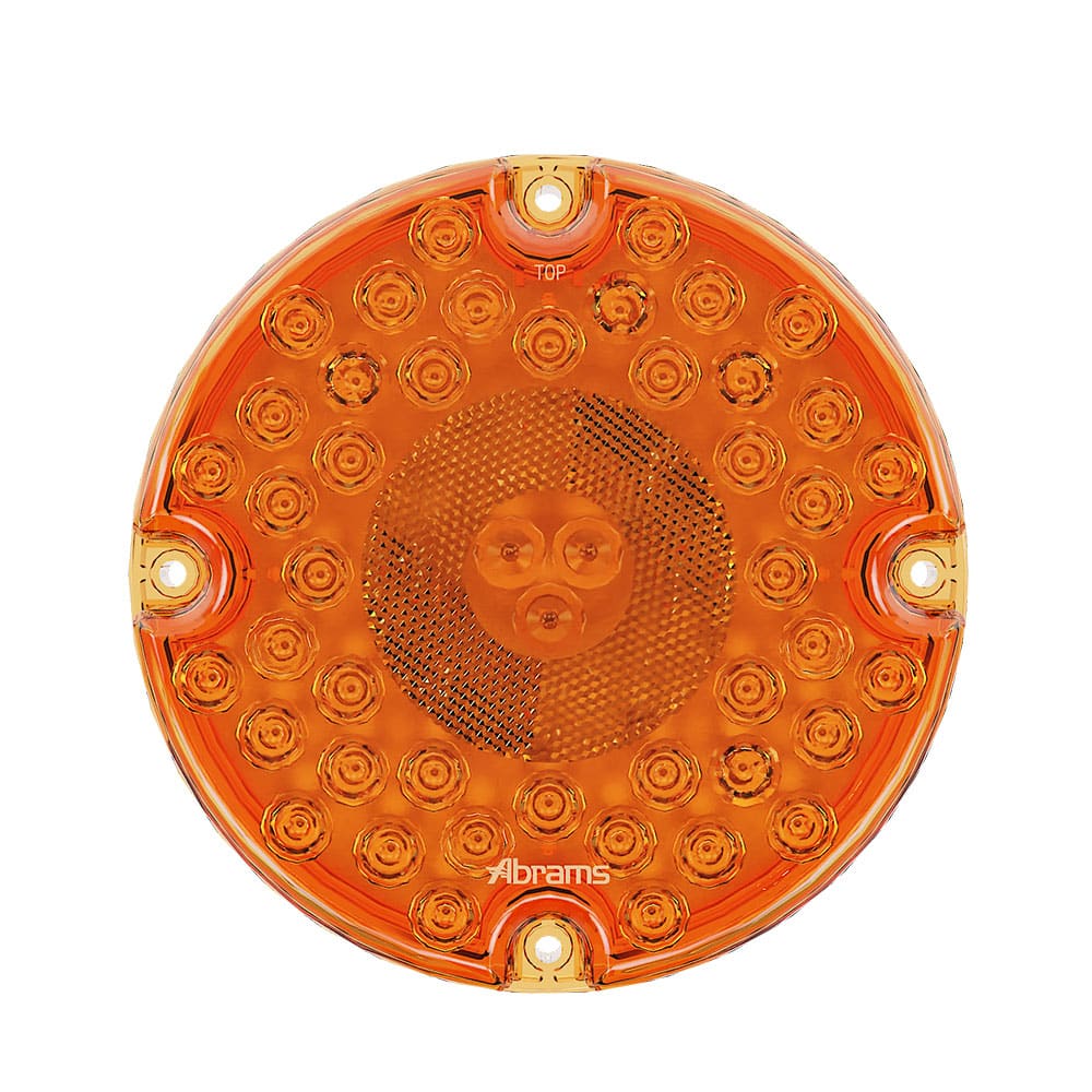7″ Round - 47 LED Bus Hazard Turn Signal Light - Amber – Abrams MFG