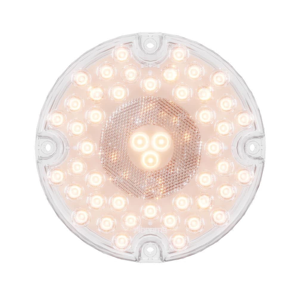 7″ Round - 47 LED Bus Back Up Reverse Light - White