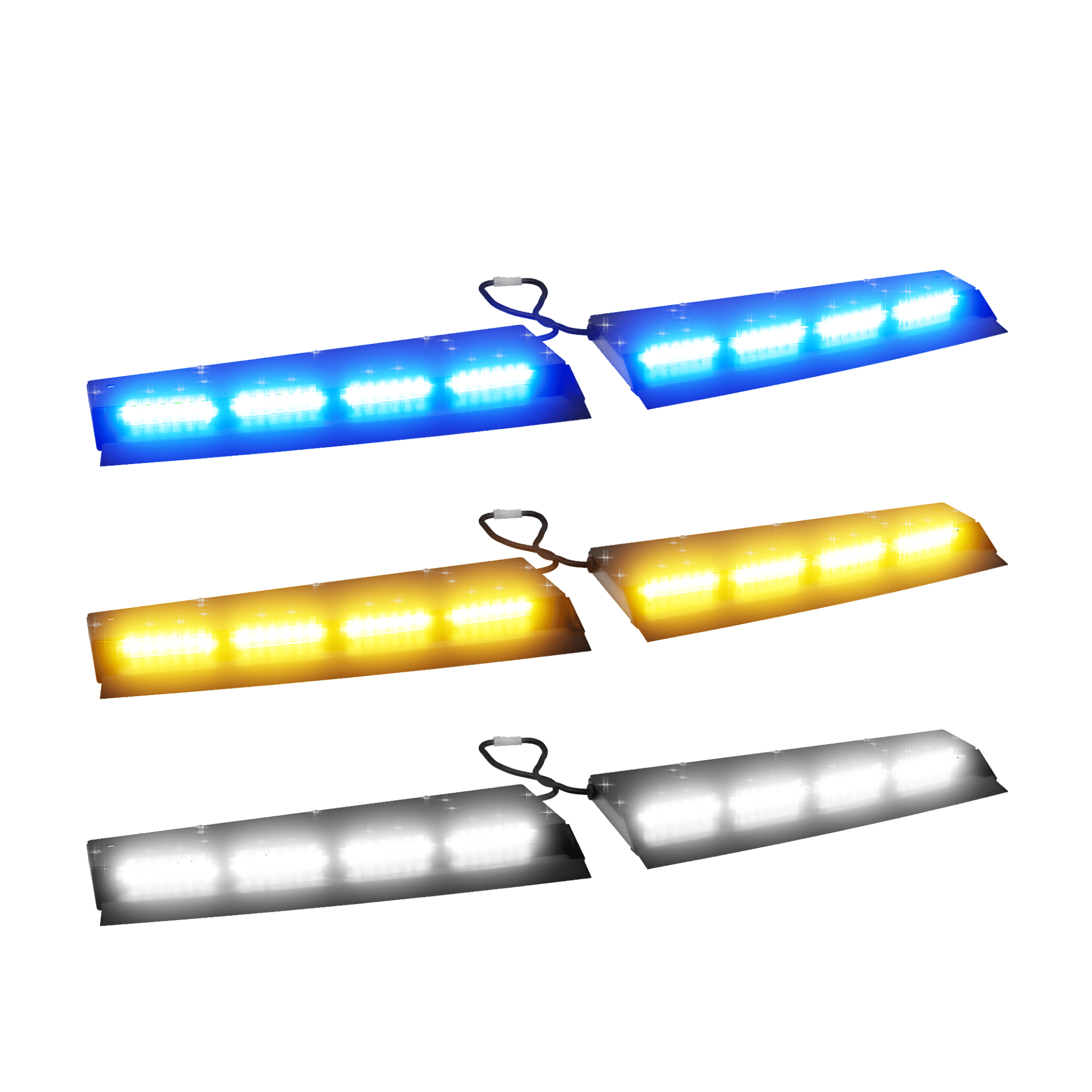 Led Visor Sign Blitz X Series 8 LED Visor Light Bar | Abrams MFG