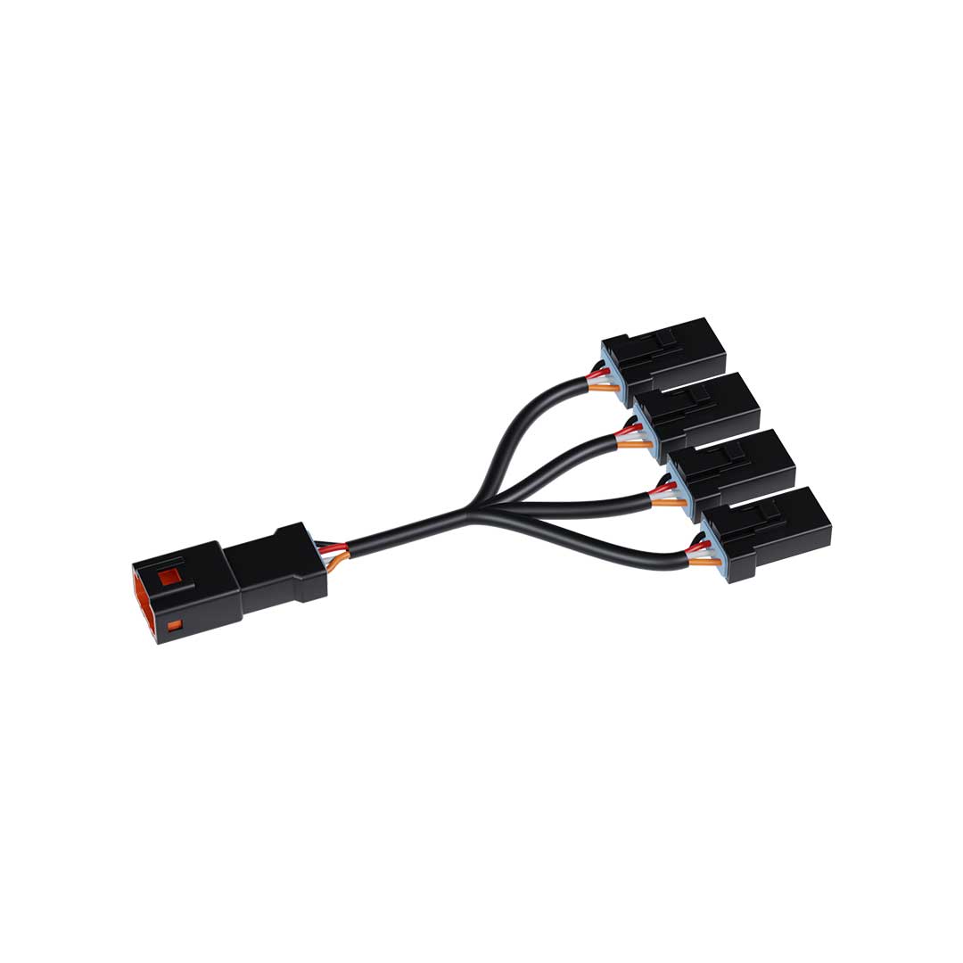 ConnectCo System Series - 4 Pin Female to 4 x 4 Pin Male Splitter - Mode 1, Mode 2, Mode 3 & Ground