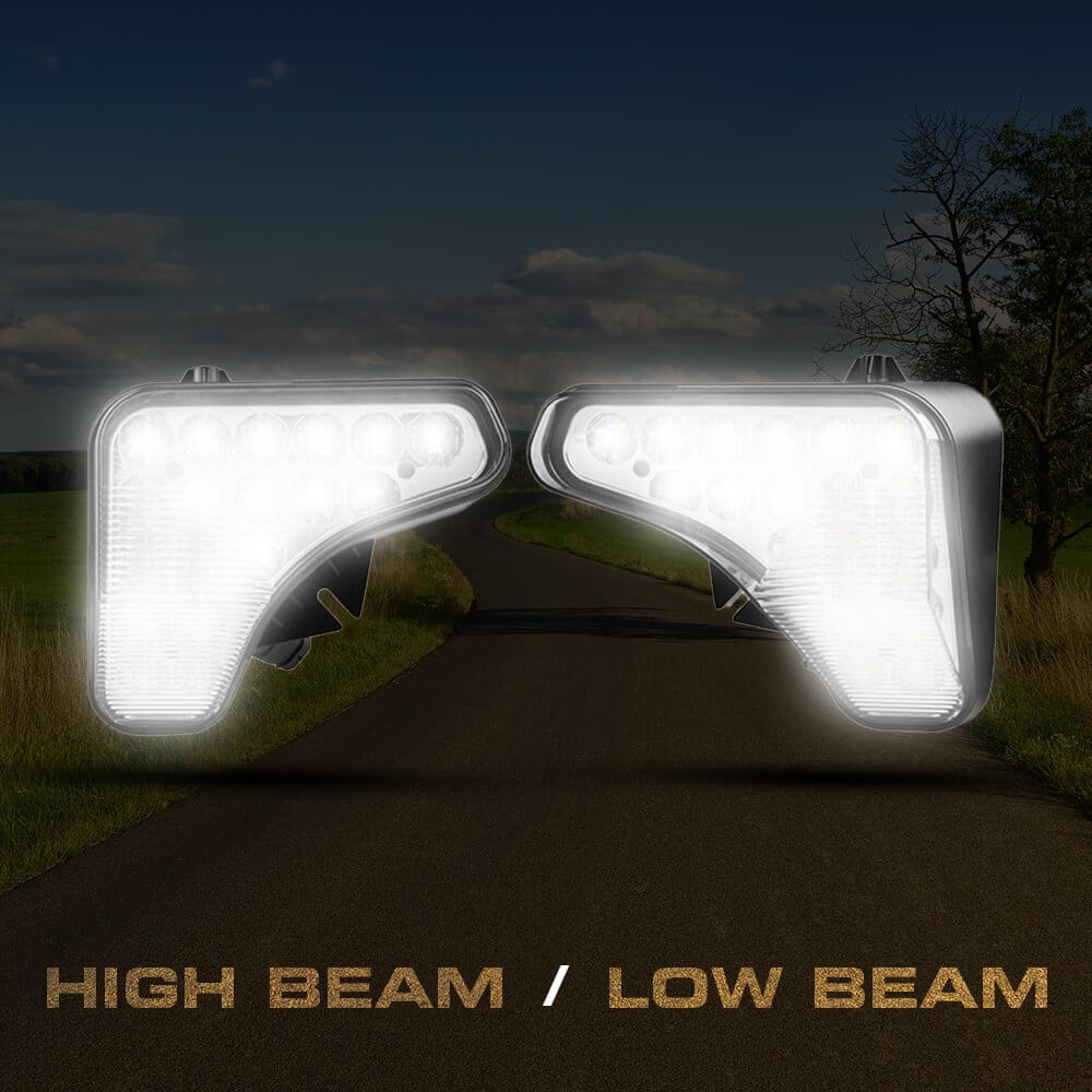Abrams LED Left Head Light for Bobcat Skid Steer Loader [90W] [7,200 Lumen] Factory Replacement