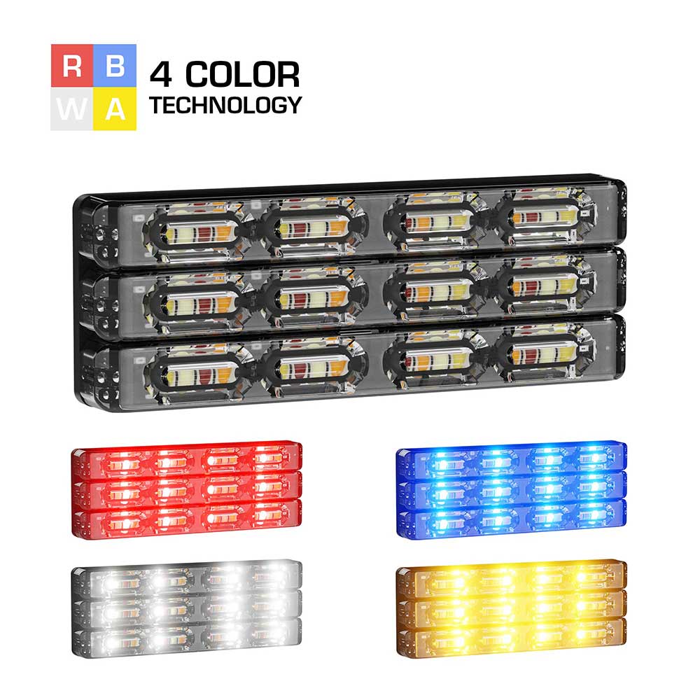 Quad Color Led (Coming Soon) Quadra Series 48 LED Quad Color Grill Light Head – Abrams MFG