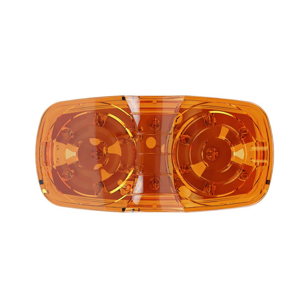 4" x 2" Rectangular Amber 16 LED Trailer Clearance Side Marker Light
