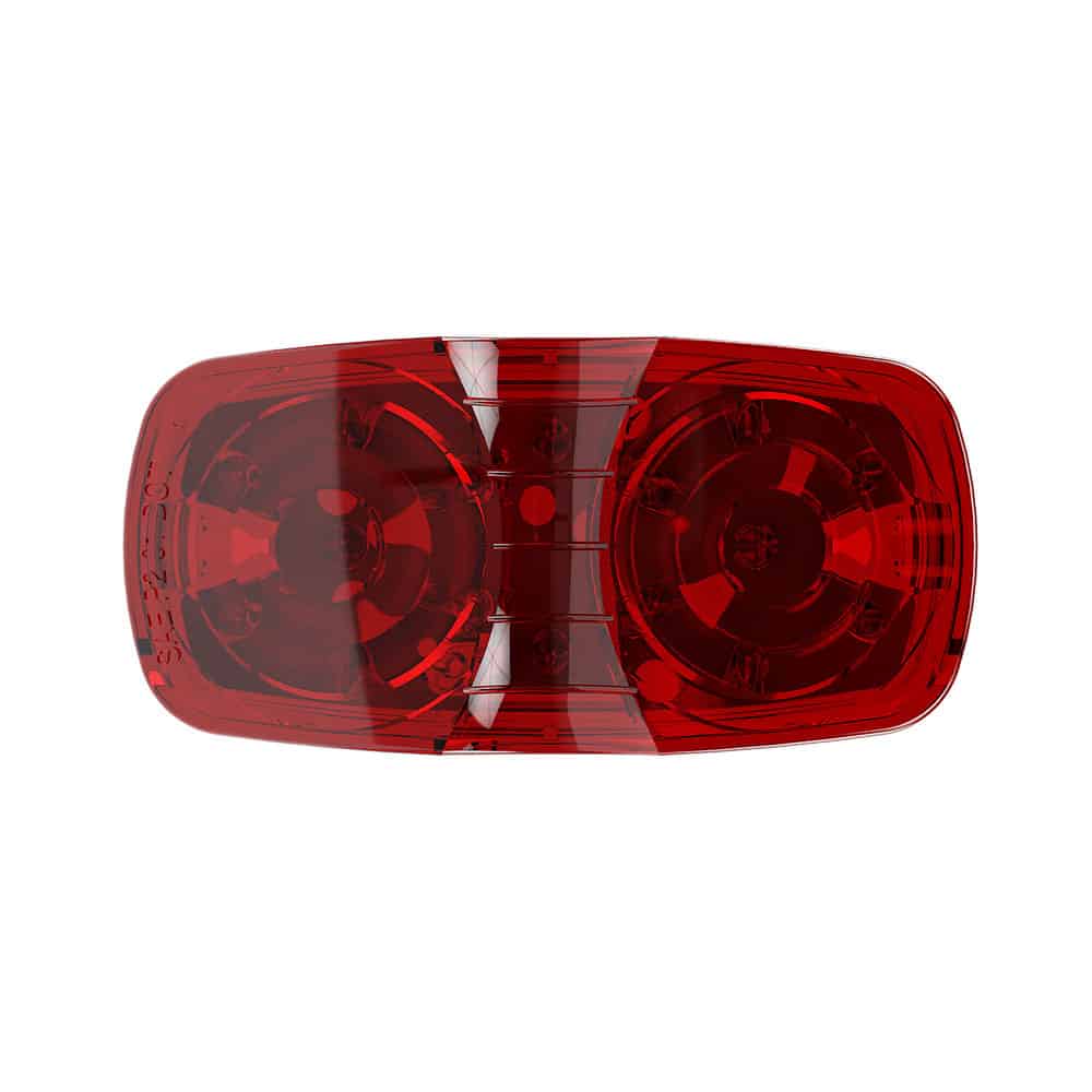 TecNiq Red Clear Lens LED Side Marker Light For Campers & Trailers - Made In USA