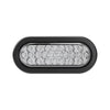 6" Oval - 24 LED White Trailer Tail Strobe Light