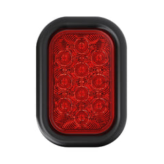 5″ Rectangular - 10 LED Red Stop Brake Tail Turn Trailer Light