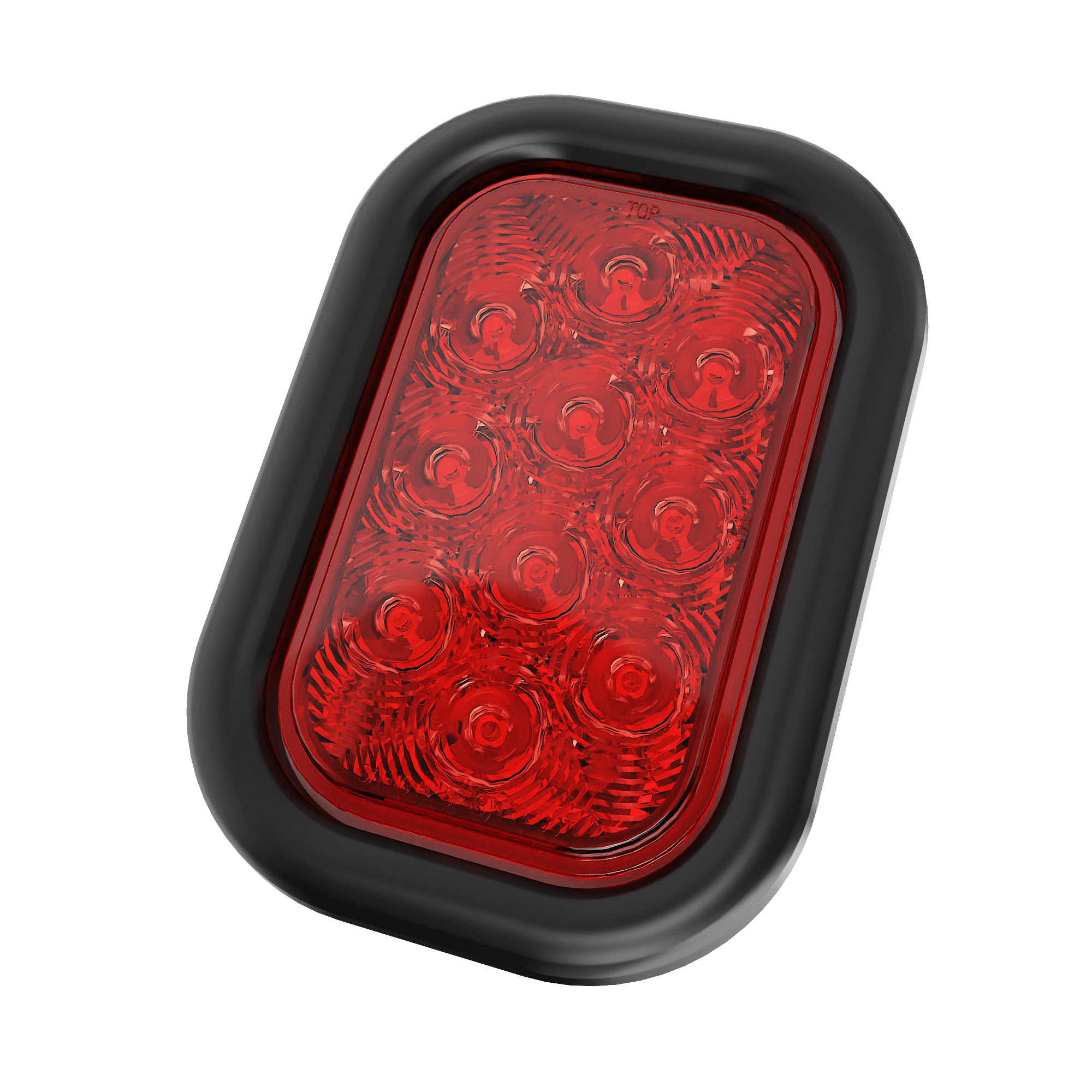 5″ Rectangular - 10 LED Red Stop Brake Tail Turn Trailer Light