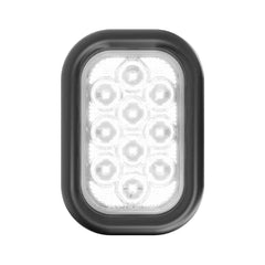 5″ Rectangular - 10 LED White Back Up Reverse Trailer Light