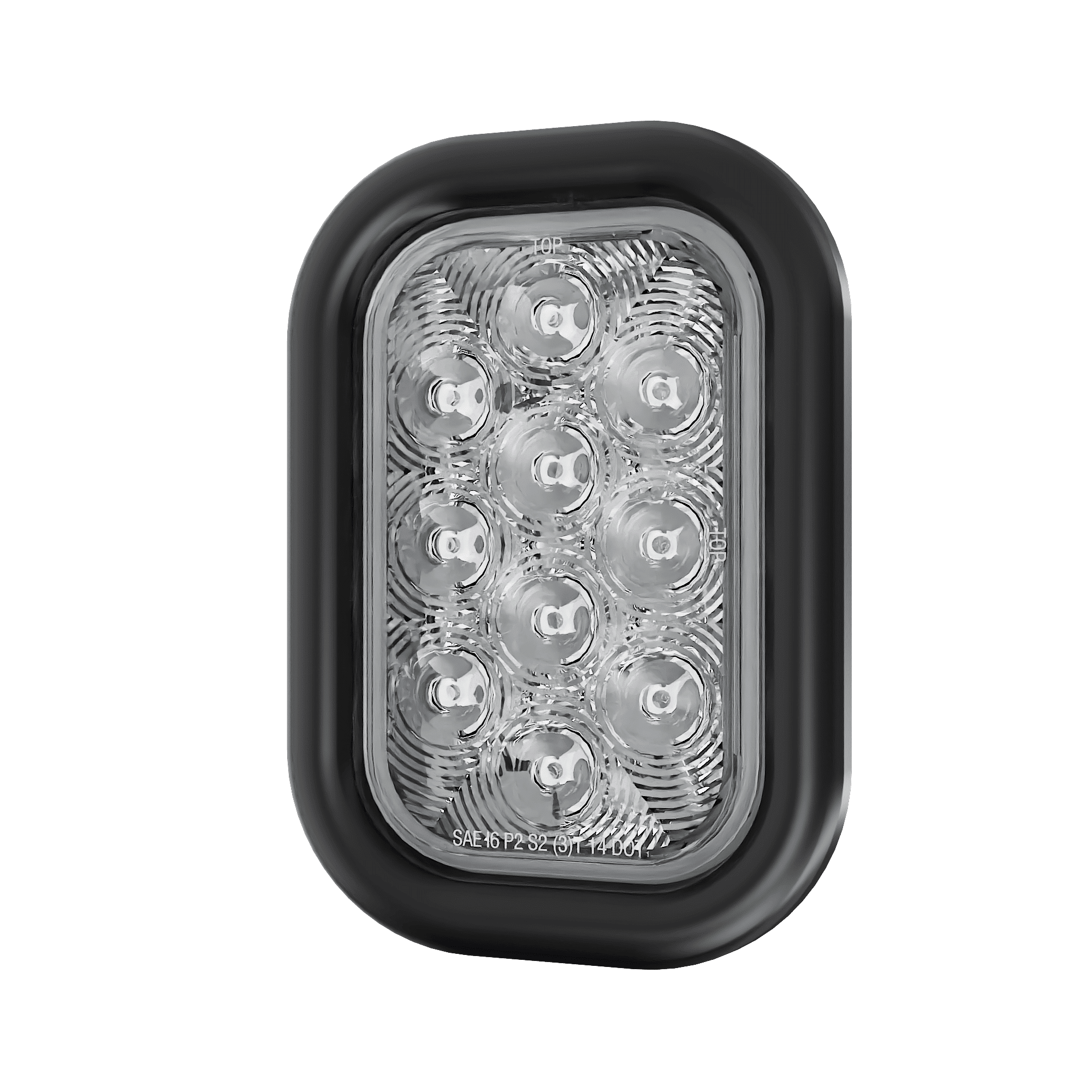 5″ Rectangular - 10 LED White Back Up Reverse Trailer Light