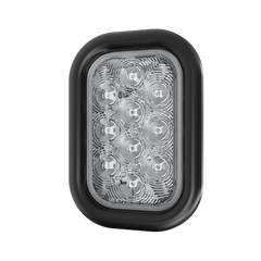 5″ Rectangular - 10 LED White Back Up Reverse Trailer Light