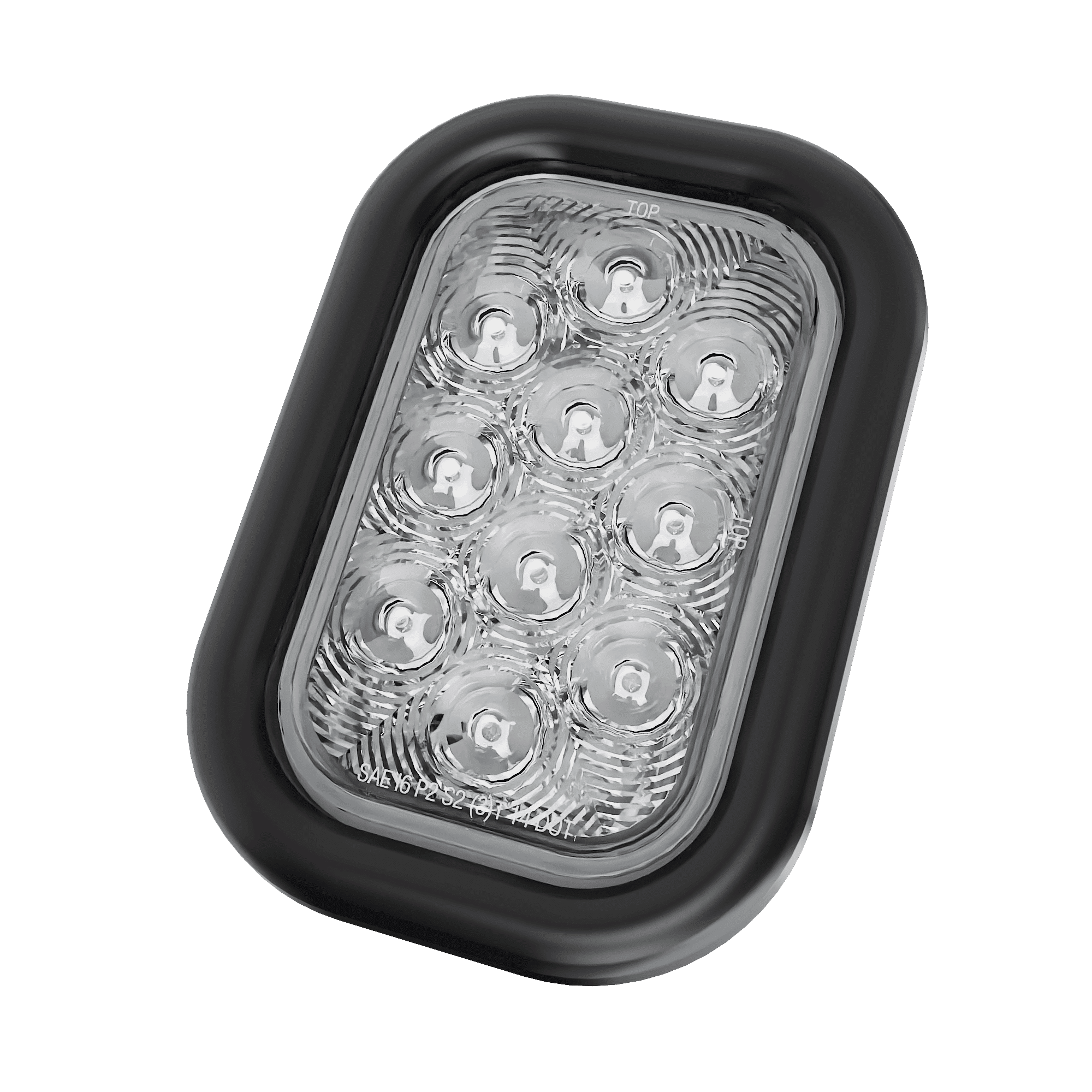 5″ Rectangular - 10 LED White Back Up Reverse Trailer Light